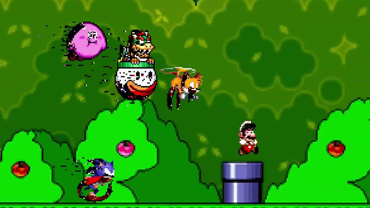 FNF NINTENDOSENT Pibby snes concept (Corrupted Mushrooms mix) high effort animation