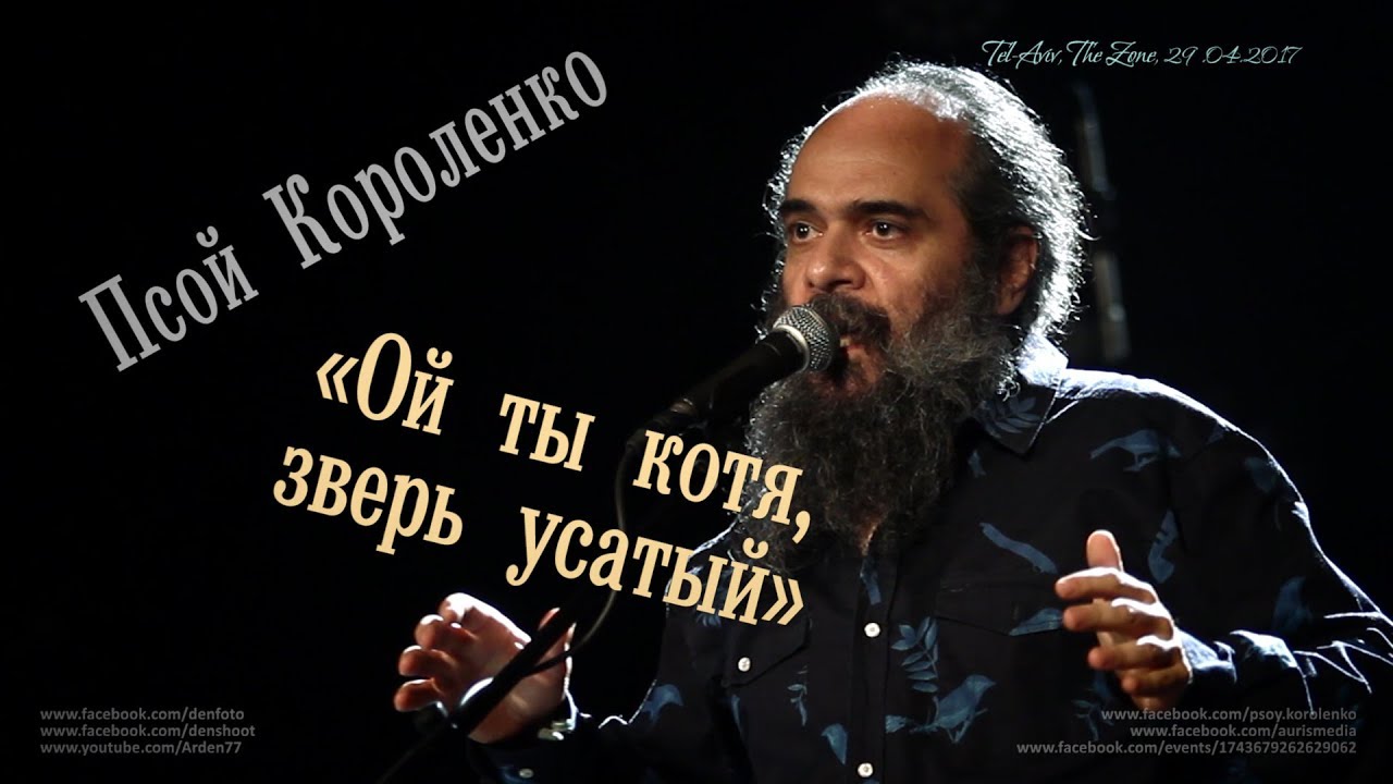 Псой Короленко «Ой ты котя, зверь усатый...»