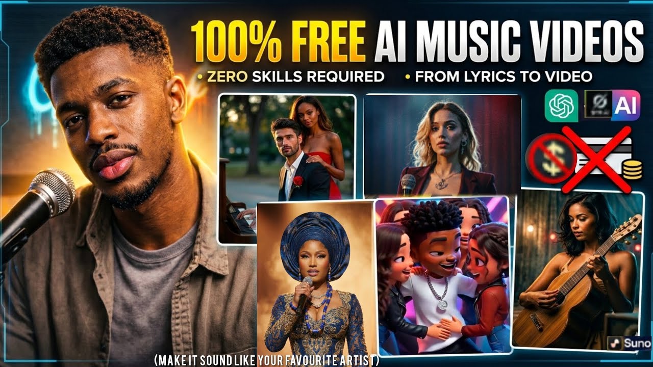 How to Make VIRAL AI Music Videos for $0 (Free Hacks, Secret tools + Unlimited generation) #aimusic 
