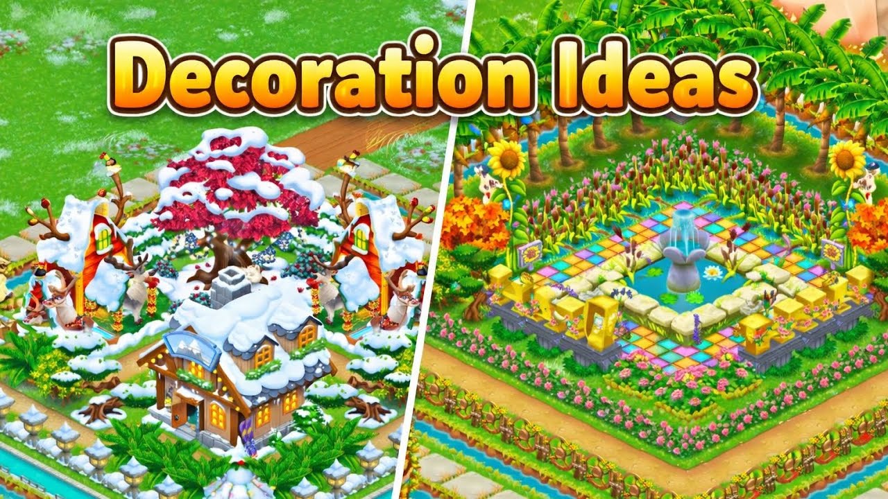 Decoration Ideas PART 1 | HAYDAY 