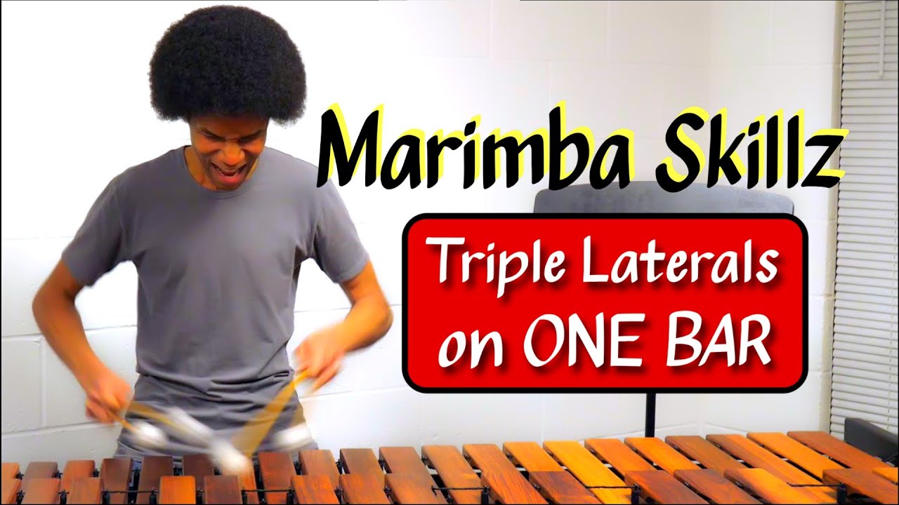 Marimba Skillz: 4 Mallets ON ONE BAR (Triple Laterals)