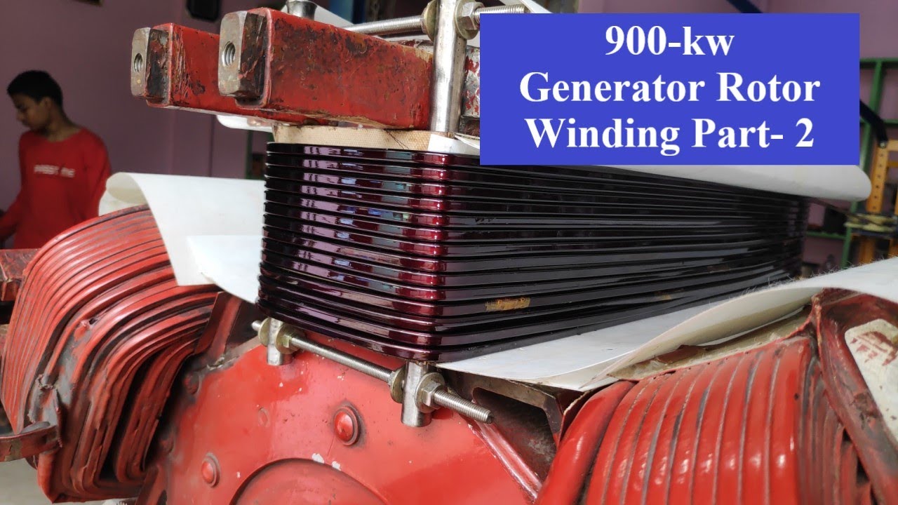 900 kw Generator Rotor Re-winding part - 2