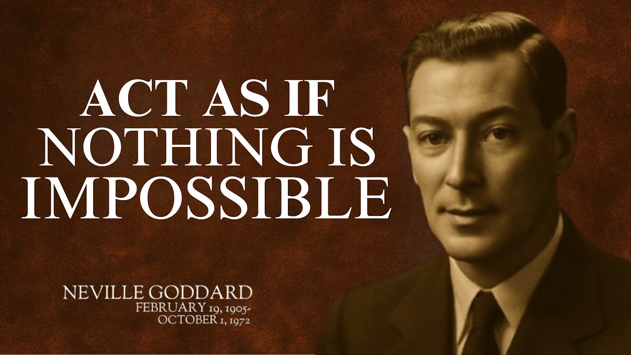 &ldquo;ACT AS IF NOTHING IS IMPOSSIBLE&rdquo; | NEVILLE GODDARD | BEST MOTIVATIONAL SPEECH #manifestation