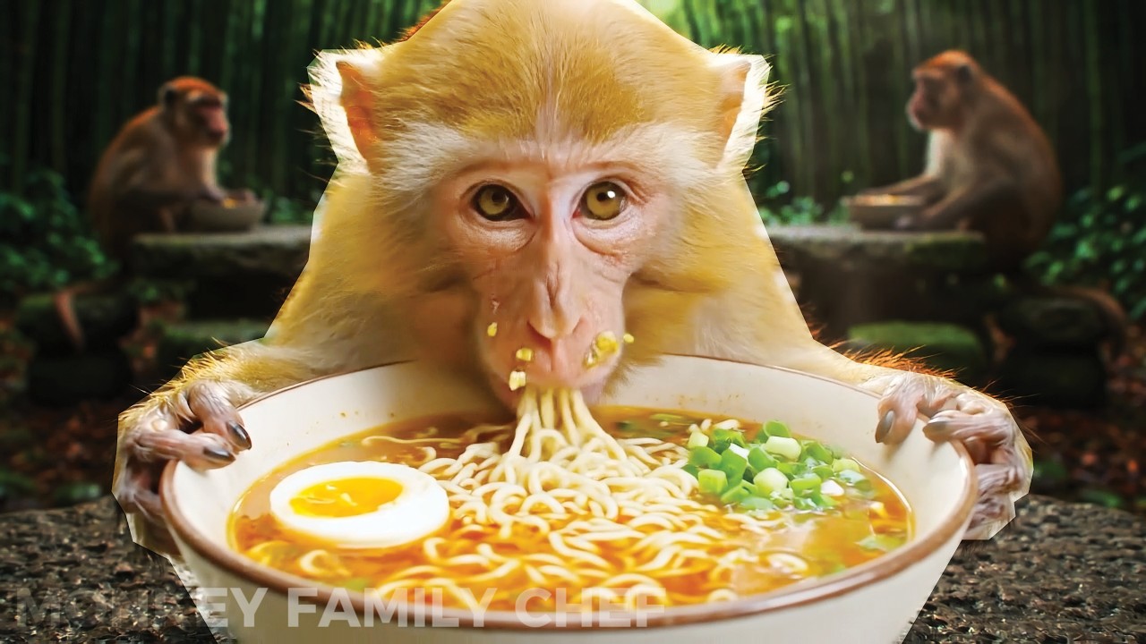 Monkey Family Runs a Secret Ramen Stall (Better Than Humans?)