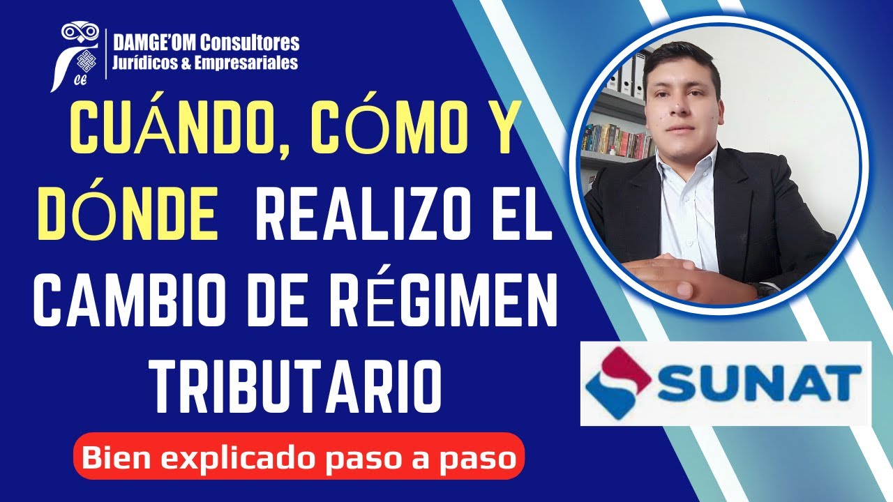 Como cambiar de Régimen Tributario | del Régimen General al NRUS y otros - Análisis Preliminar 2024