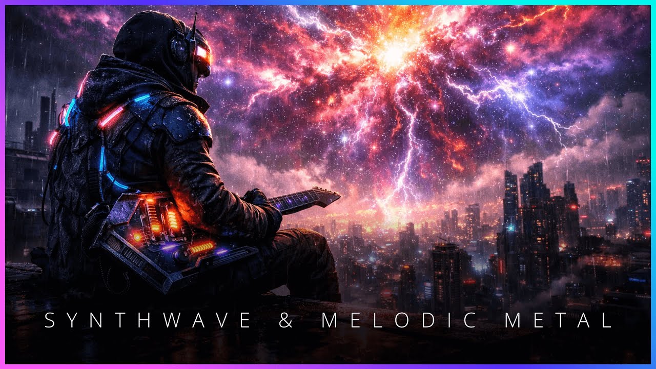 Galactic Genesis: Lofi Synthwave Cyberpunk with Ambient Melodic Metal
