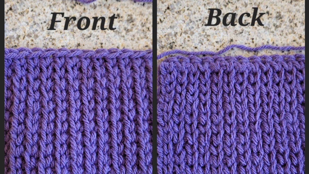 Tunisian Double Knit Stitch Tutorial (Beginner Friendly)