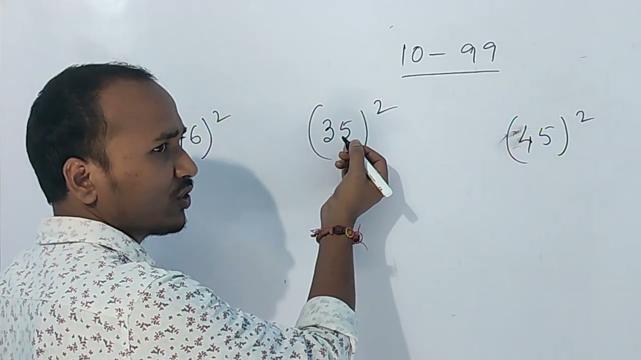 tricks to find square of two digit number