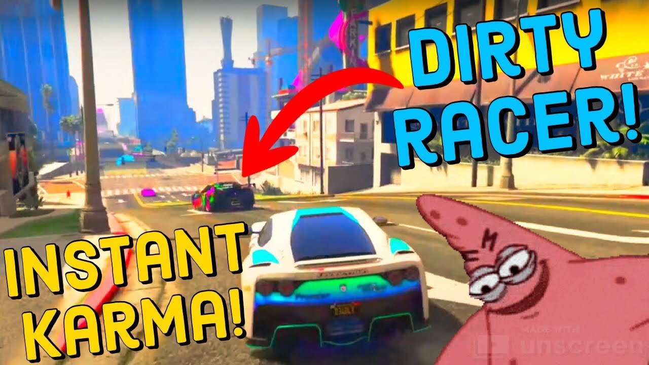 GTA 5 Online - JUSTICE FOR CLEAN RACERS! | Dirty racers get KARMA’d! | INSTANT KARMA MOMENTS #26
