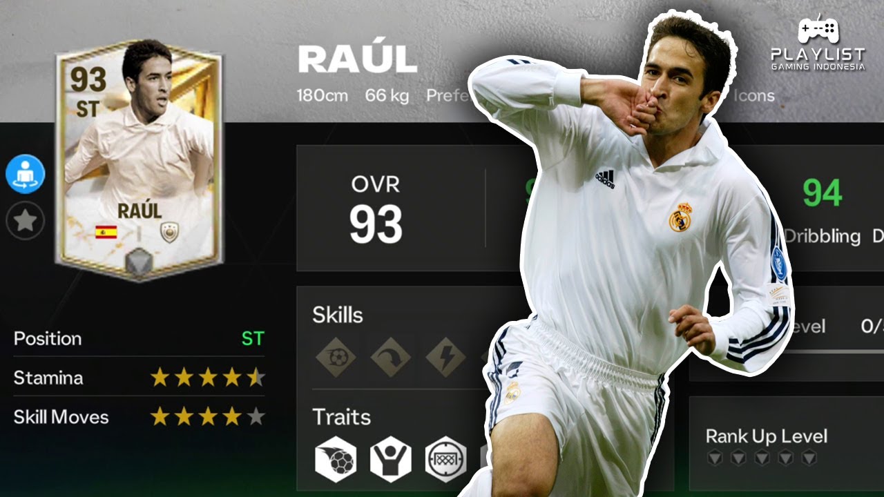 RA&Uacute;L GONZ&Aacute;LEZ OVR 93 ST (Player Icons) / Icon Chronicles Pack / EA Sports FC Mobile 24