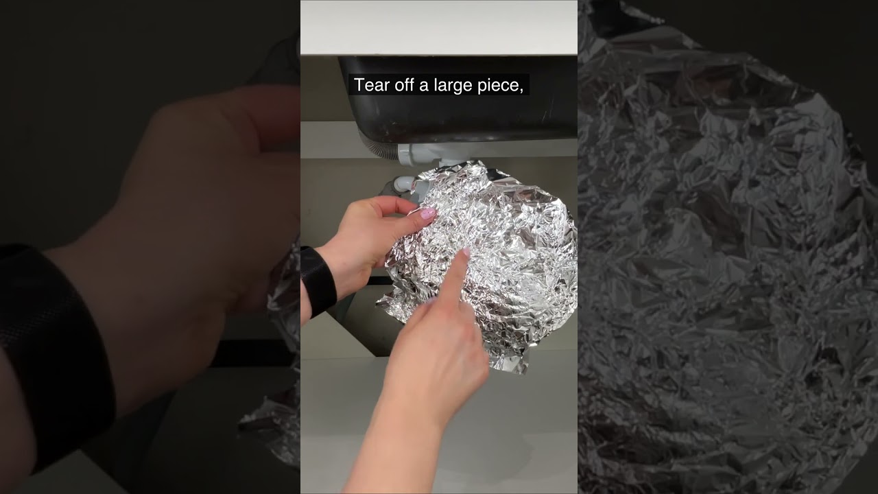 Wrap the pipes under the sink with aluminum foil
