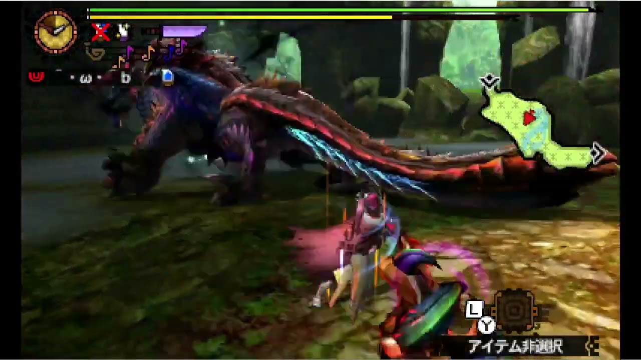 【MH4G】140ジンオウガ 笛14'33