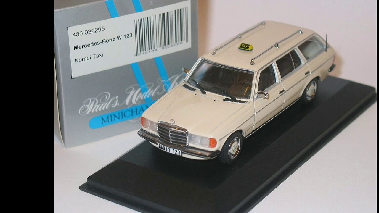 Minichamps Mercedes-Benz 200T W123 Taxi Modelcar in 1:43
