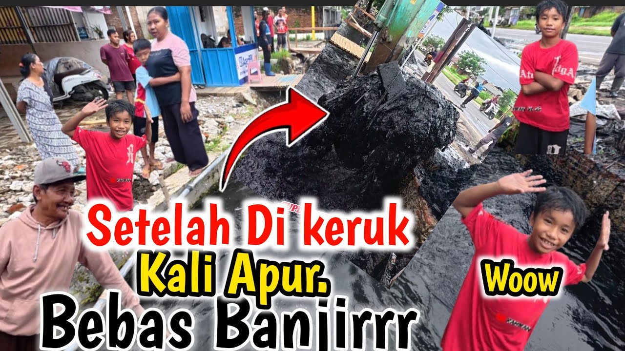Terbukti‼️pengakuan warga Setelah di keruk Kali Apur Banjir Depan rumah langsung surut 