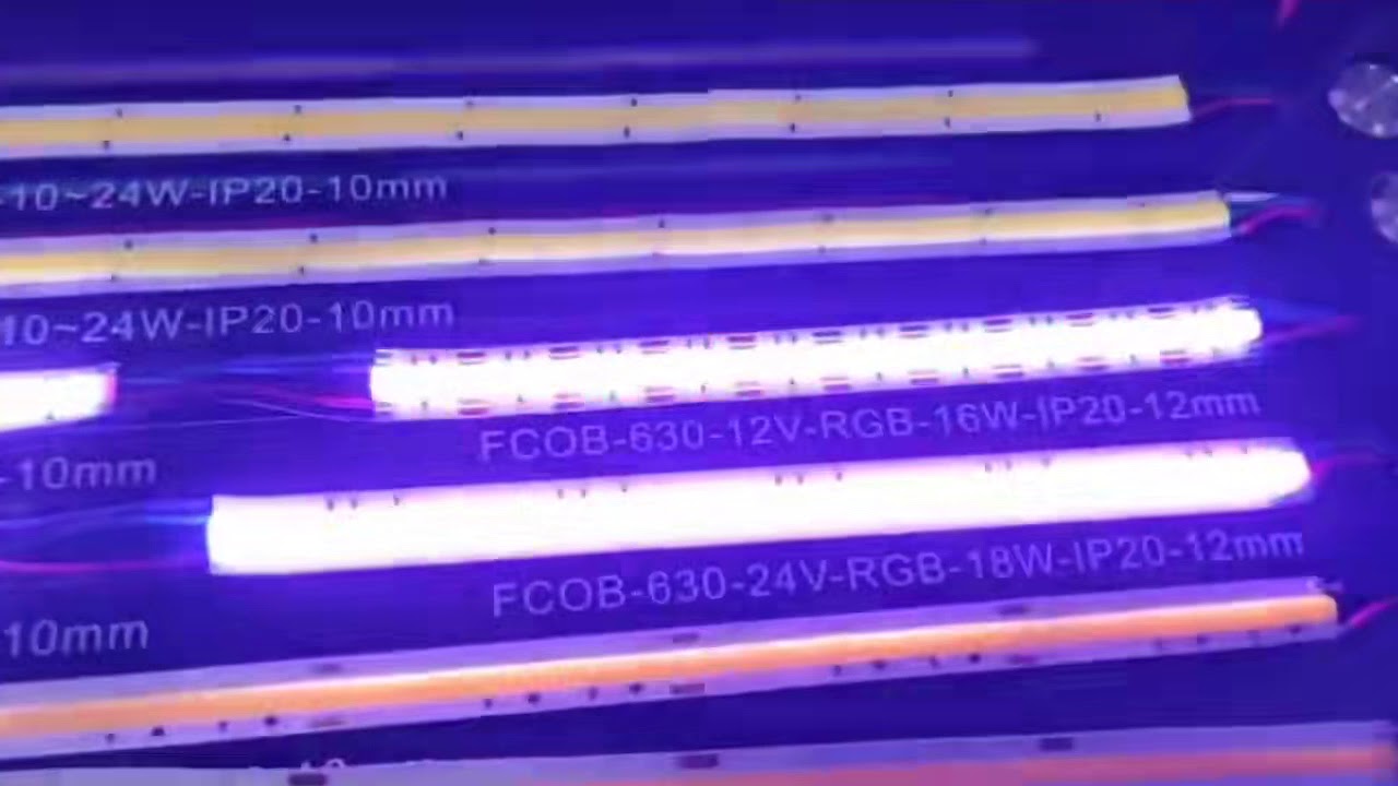 5m White COB LED Strip Light - COB Series LED Tape Light - High CRI - 24V - IP20