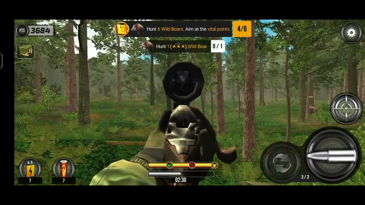 Wild Hunt : Real Hunting games 3D Romania map Hunt 6 wild boars Aim At  Tha vital points shooted