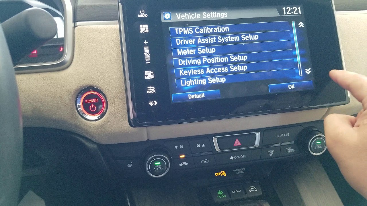 How to reset service maintenance light on 2016 - 2020 Honda Clarity