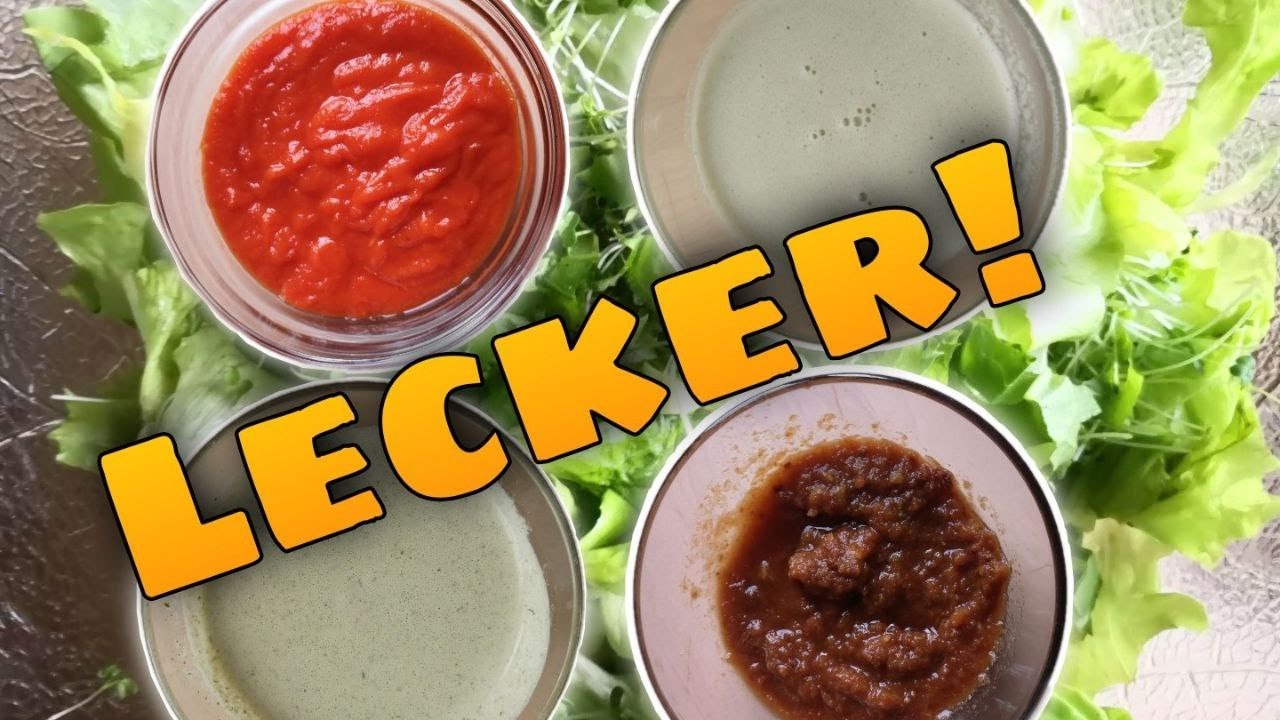 4 leckere Dressings für Salate! VEGANE ROHKOST!