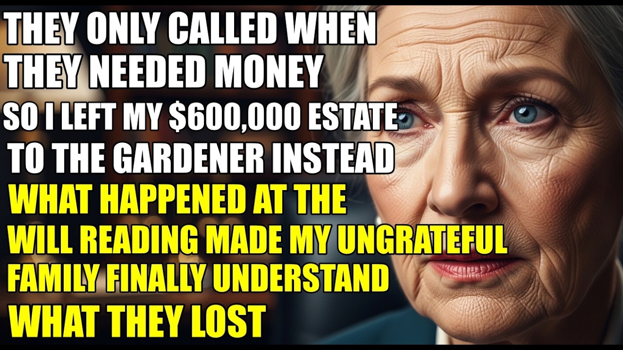 They Used Me for Money... What I Put in My Will DESTROYED Them