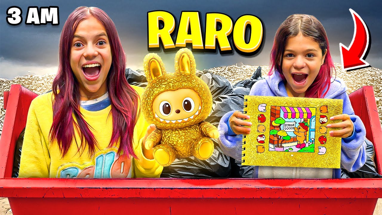ACHAMOS BOBBIE GOODS E LABUBU RAROS NO LIXO AS 3 HORAS DA MANHÃ