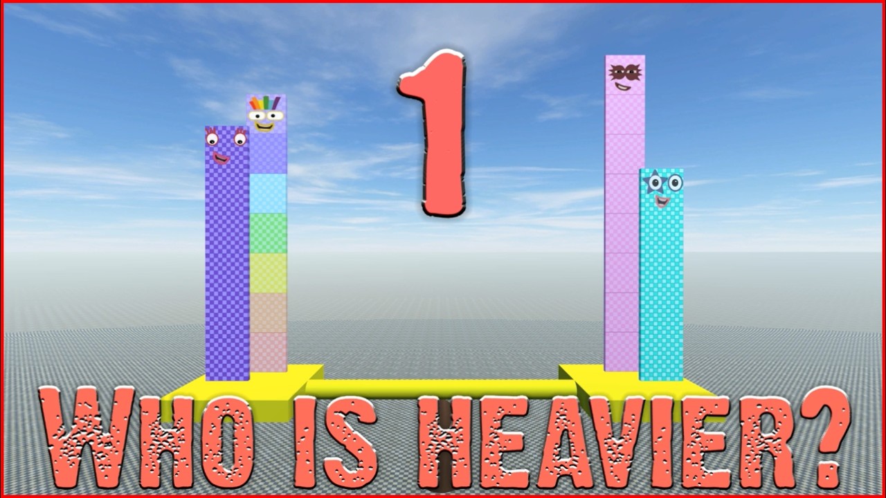 NumberBlock: Сравните вес БОЛЬШИХ БЛОКОВ!