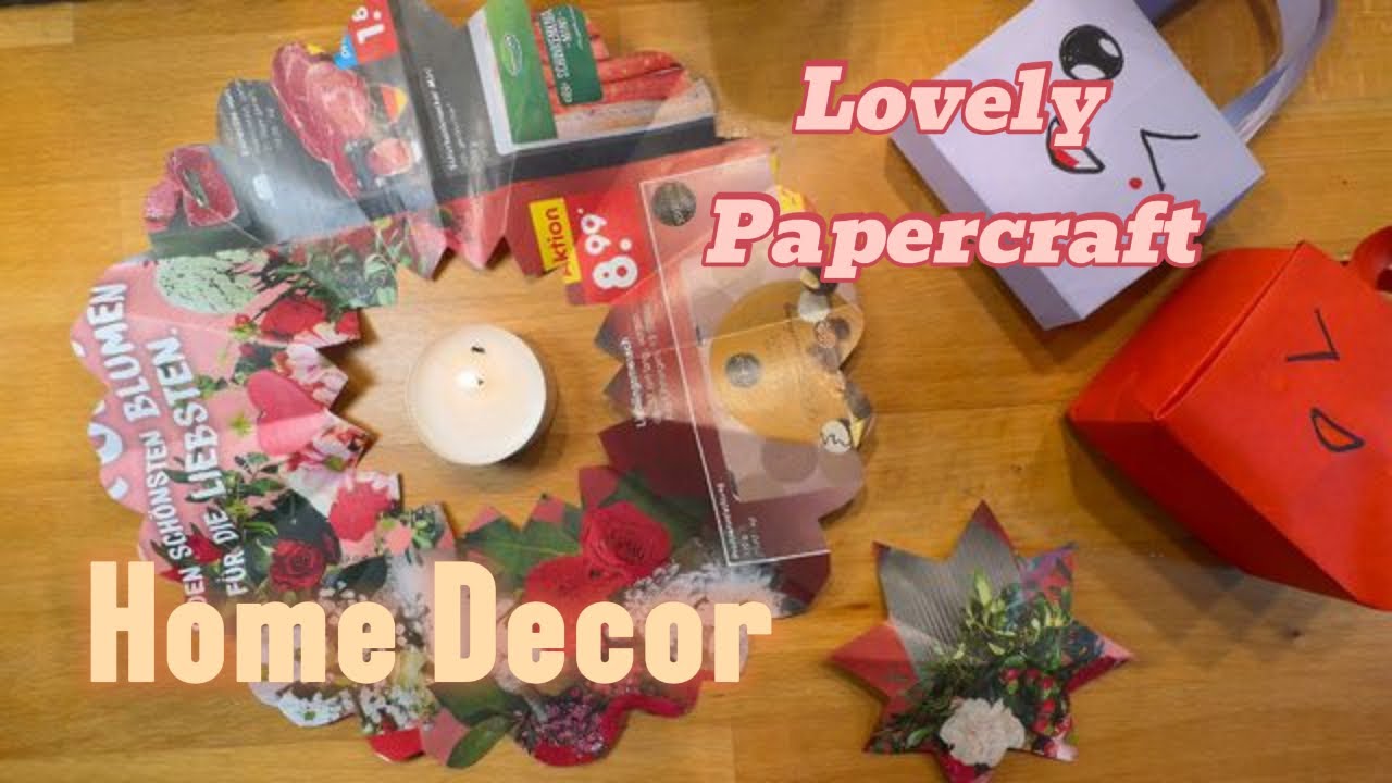 Papierkunst leicht gemacht 1 | Paper art made easy | Recycling | Paper craft 😊