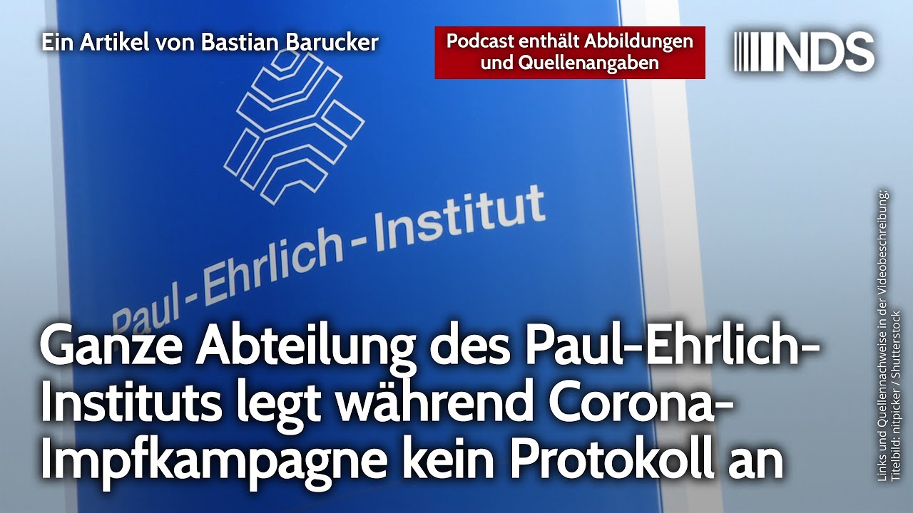 Ganze Abteilung des Paul-Ehrlich-Instituts legt während Corona-Impfkampagne kein Protokoll an | NDS