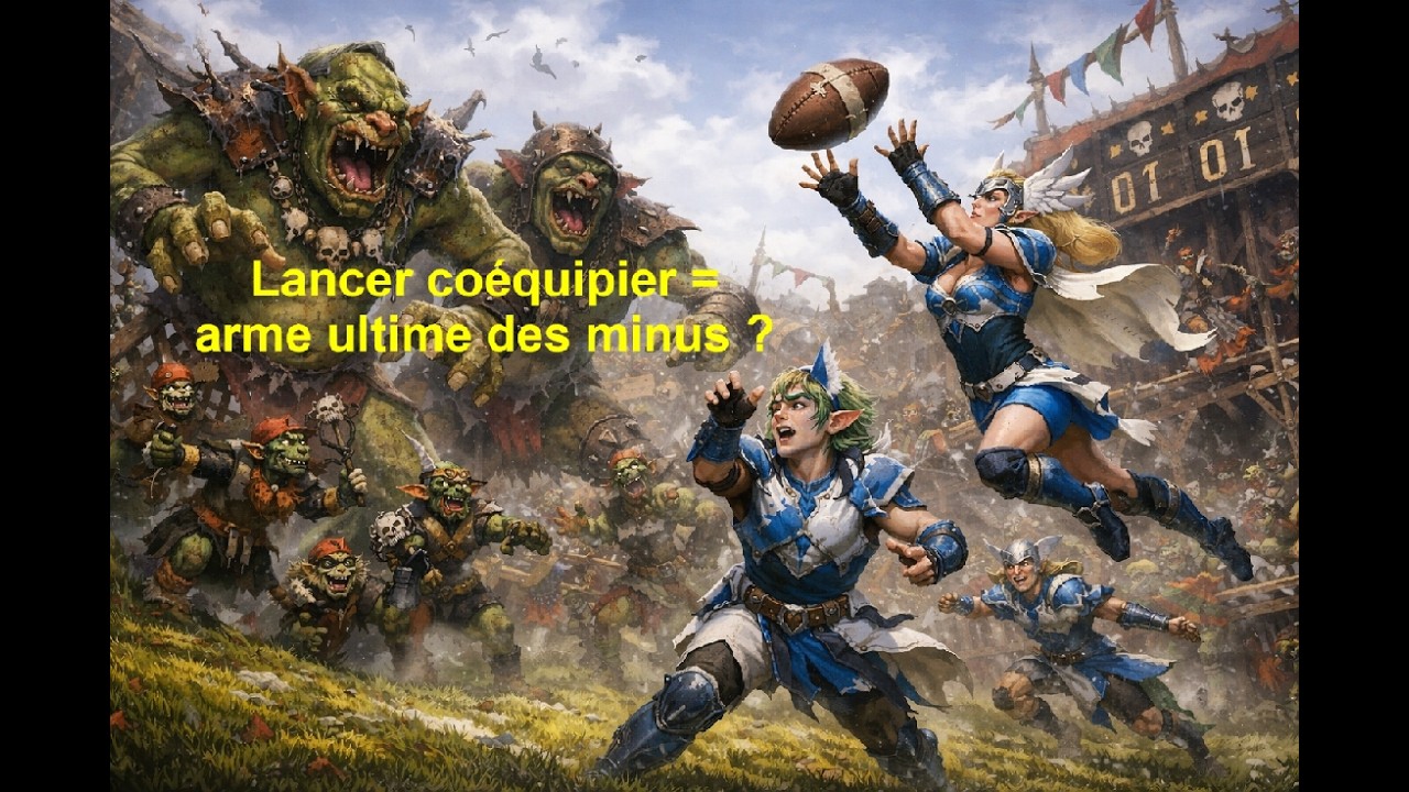 [Bloodbowl] Full game match de ligue J4 Gobelins vs Elfes