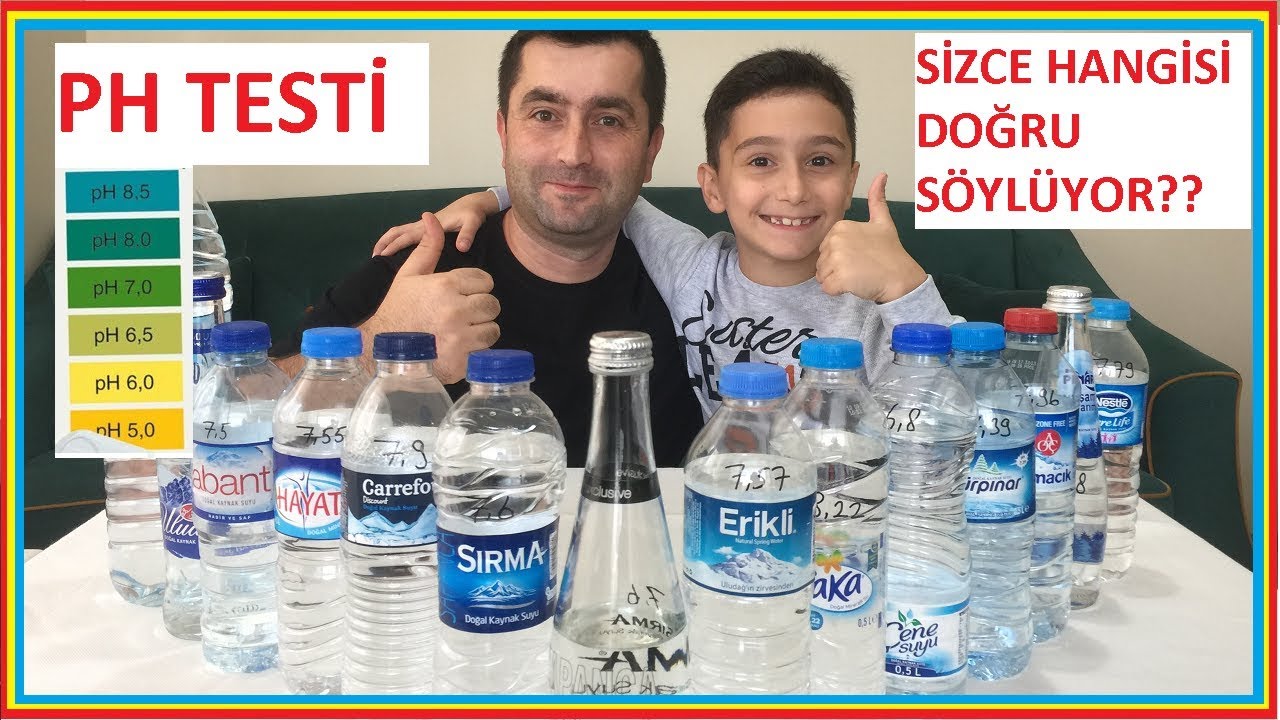 BUNU İZLEMEDEN ŞİŞE SU ALMAYIN. PİYASADAKİ SULARIN ALKALİ PH TESTİ