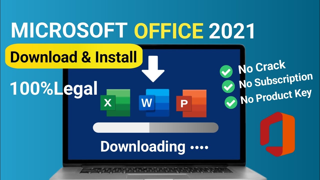Download & Install Microsoft Office 2021 No Crack | Ms Word, Excel, PowerPoint On Windows 10