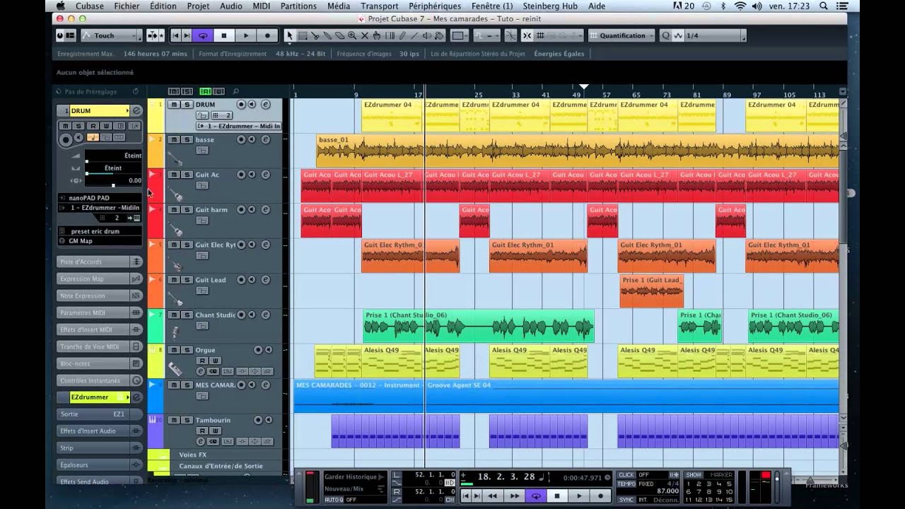 Tutoriel Cubase : Mixage de A &agrave; Z d'un projet et MASTERING avec des plugins gratuits