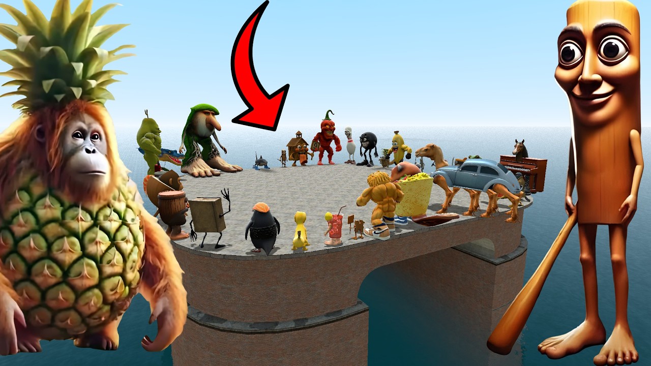 SPARTAN KICKING ITALIAN BRAINROT INTO THE DEEP SEA | Garry's Mod