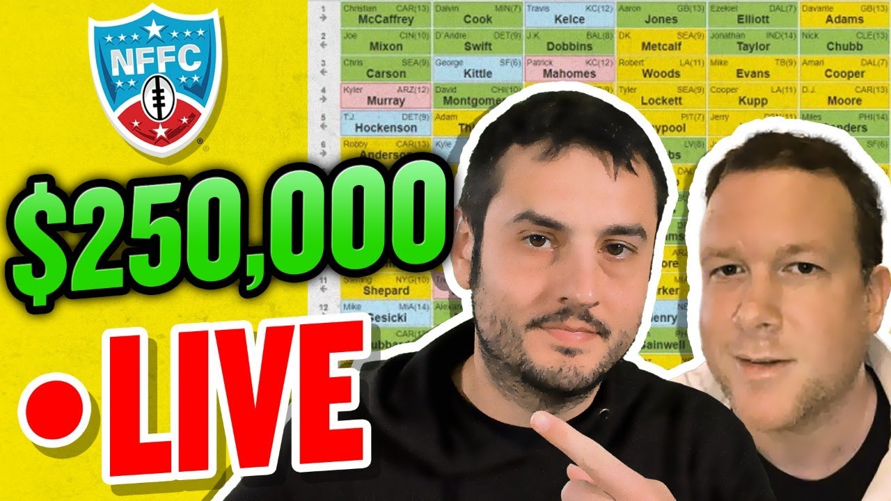$250,000 Fantasy Football Championship Draft w/ Evan Silva & Mike Leone