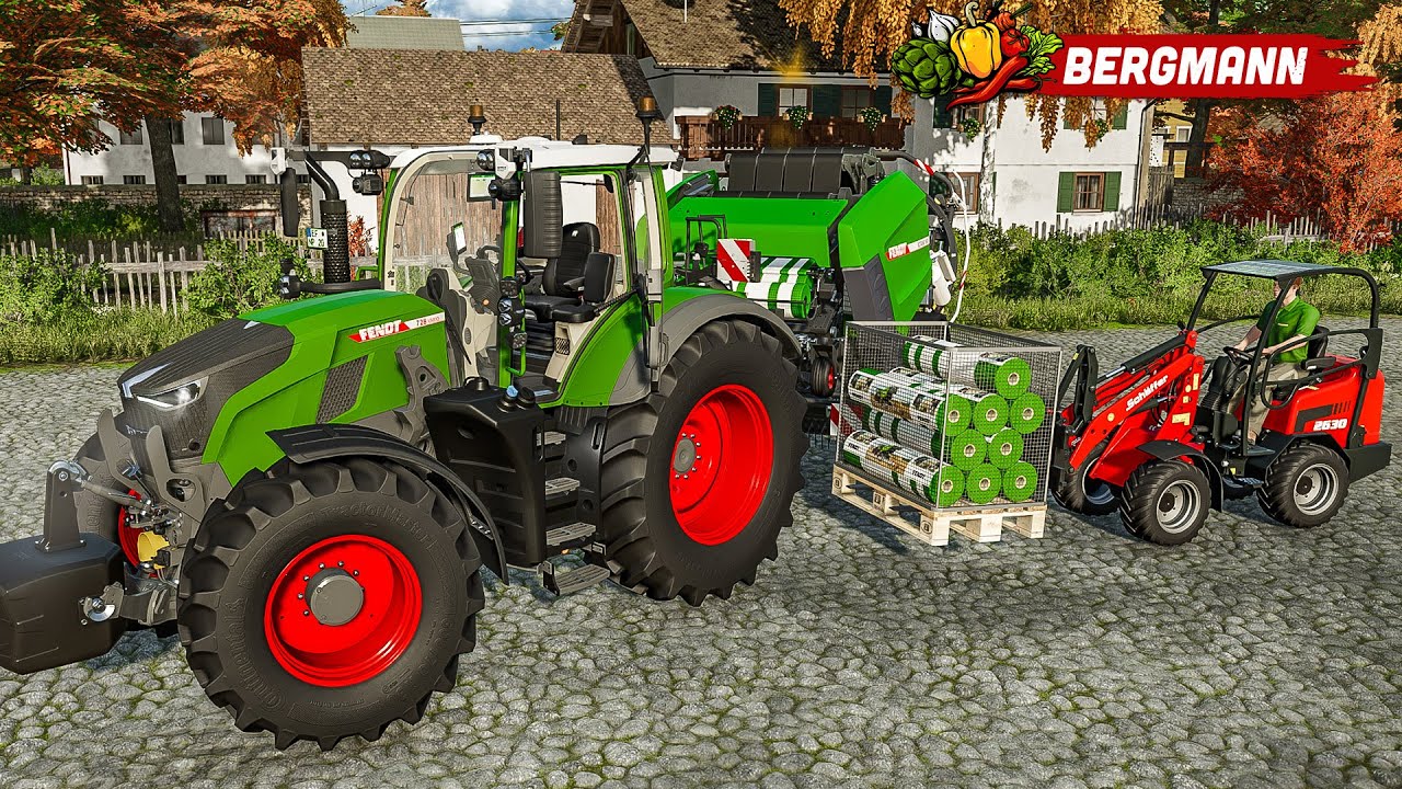 LS22: Die Ballenpresse läuft! Jetzt mit Netzfolie | Hof Bergmann #3 | LANDWIRTSCHAFTS SIMULATOR 22