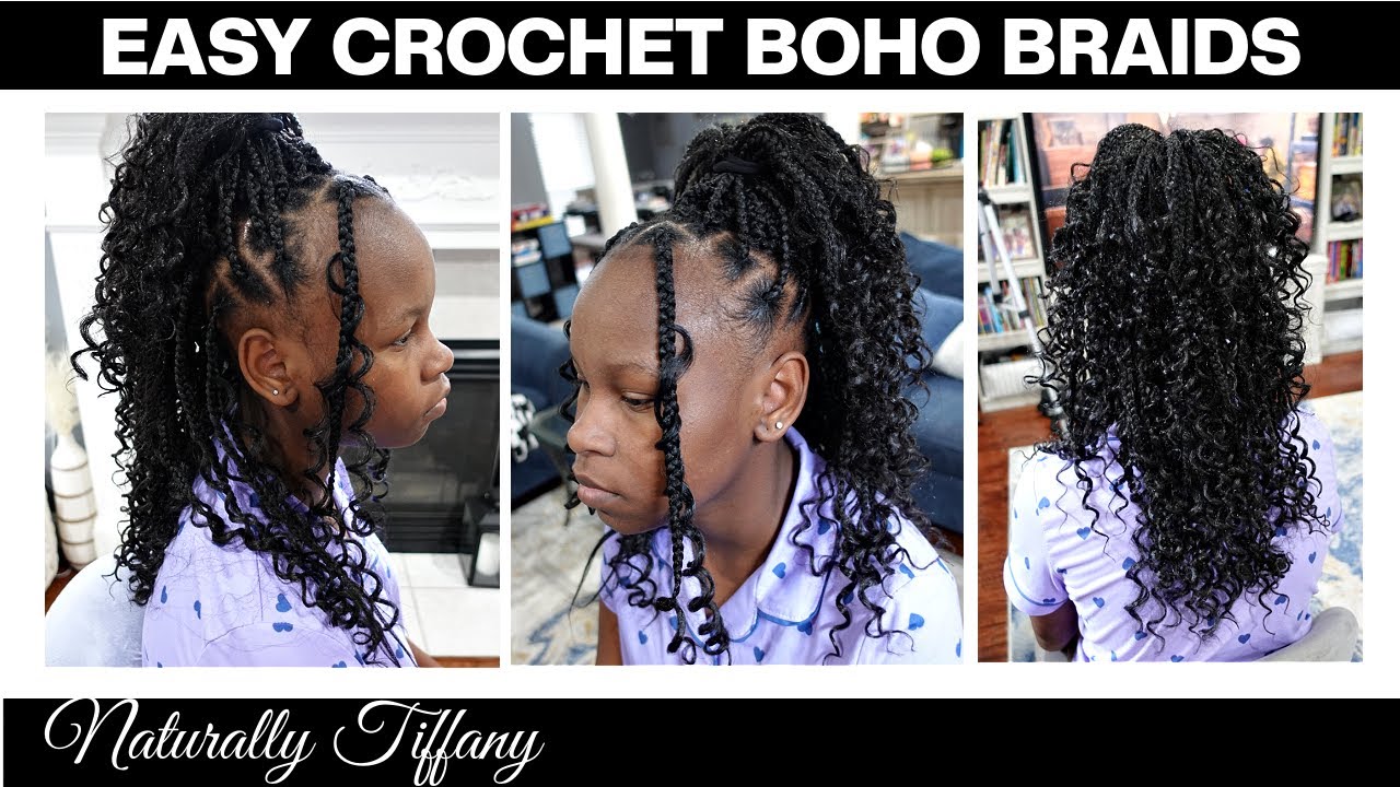 Easy Crochet Boho Braids | Kids Natural Hair Care | Kids Protective Style