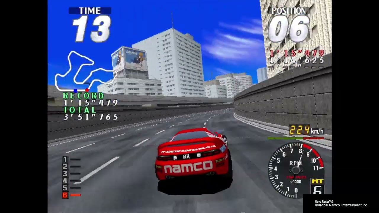 アーケードアーカイブス レイブレーサー 上級 4位