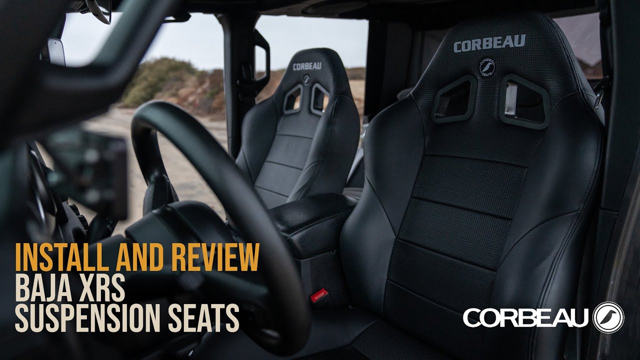 Подвесные сиденья для Jeep JL Corbeau Baja XRS — установка и обзор.