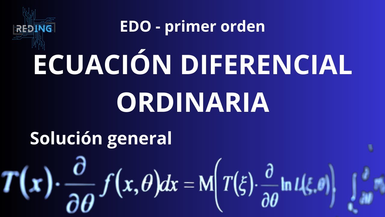 Ecuaciones diferenciales ordinarias (EDO) de 1° orden - EJERCICIO RESUELTO por variables separables