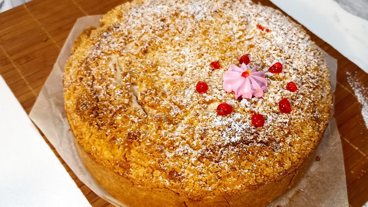 ПИРОГ СУФЛЕ - Объедение! Летний пирог с яблоками Быстро, просто, вкусно!