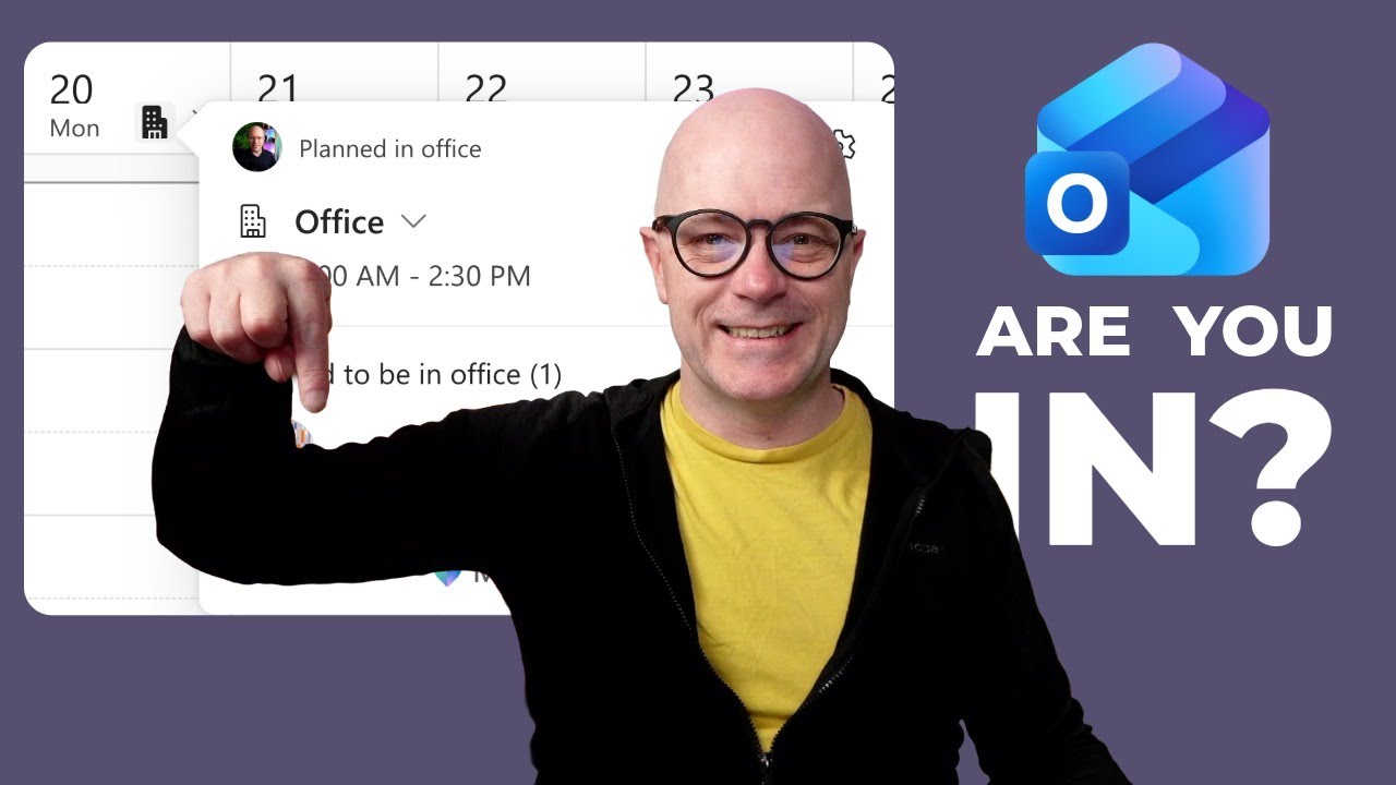 Настройка рабочих мест Outlook: поделитесь своим планом пребывания в офисе