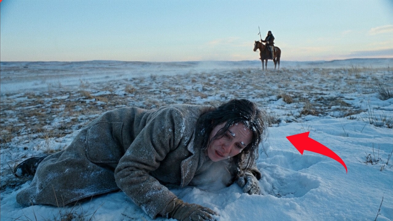 apache solitario encuentra a una joven respirando por última vez en la nieve… hasta que