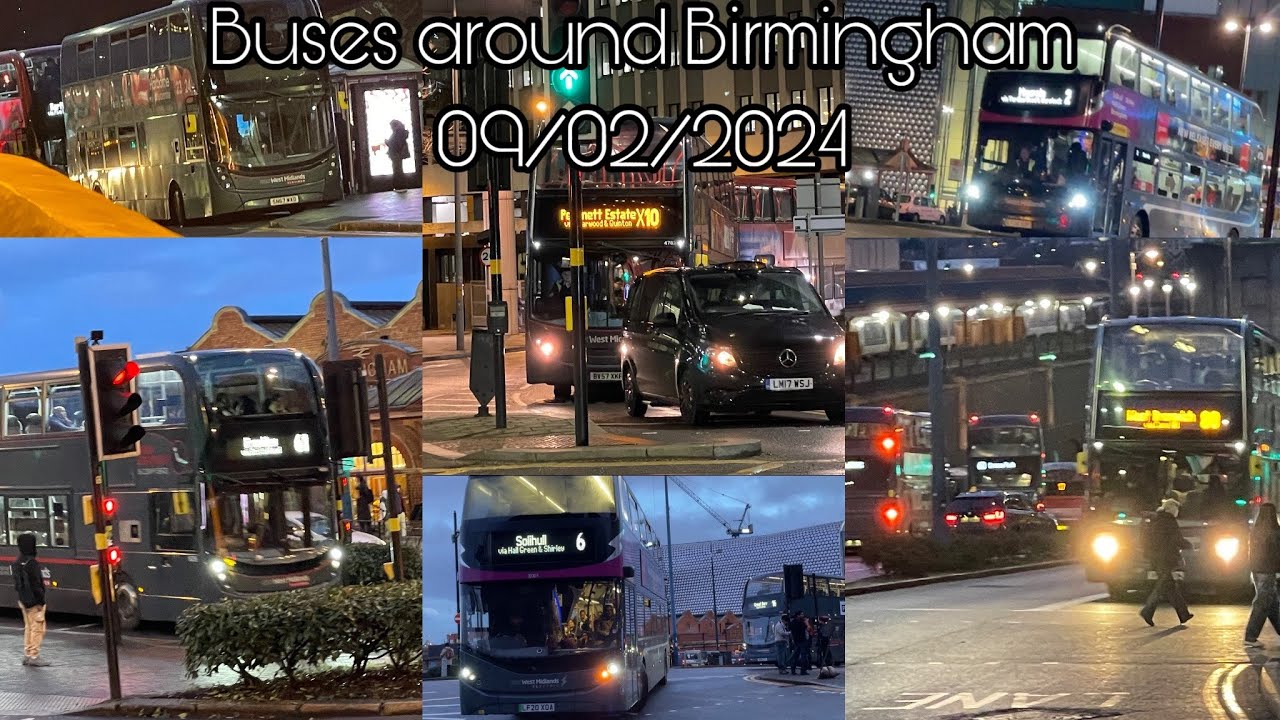 Bus Observations Around Birmingham - 09/02/2024