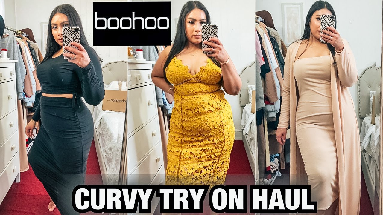 HUGE CURVY BOOHOO TRY ON HAUL 2021| SIZE 14 BOOHOO HAUL | VALENTINE'S DAY OUTFIT IDEAS |  ARAPANA