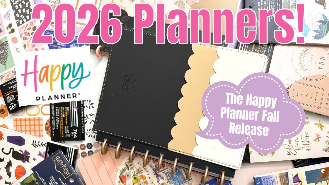 Happy Planner Fall Release Unboxing & Flip Through | New 2026 Planners, Stickers & Accessories