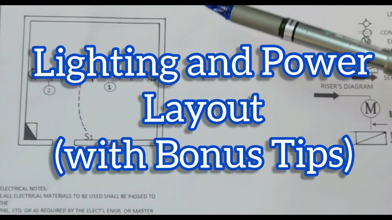 Paano gumawa ng Lighting and Power Layout with Bonus Tips kung paano  mag- Electrical Estimate.