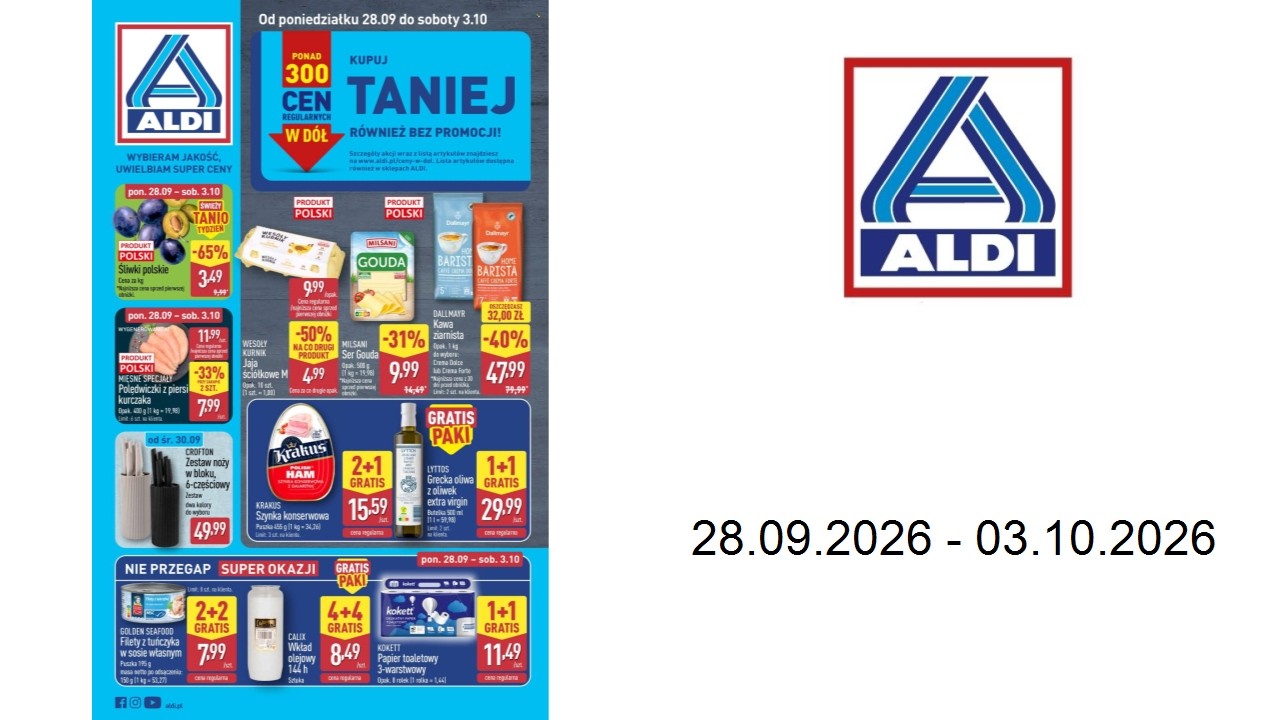 Gazetka ALDI - Pełna oferta - 28.09.2026 - 03.10.2026