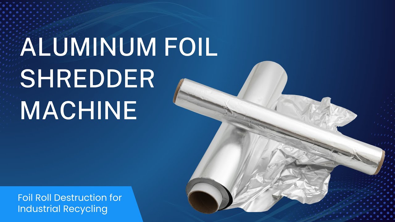 Aluminum Foil Shredder Machine by Amey Engineers | Foil Roll Destruction for Industrial Recycling