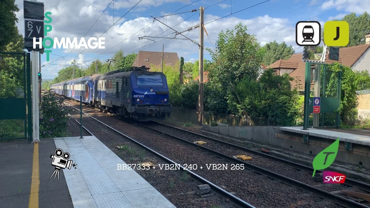 Transilien Ligne J BB27333 et VB2N 240 et VB2N 265, Transilien SNCF
