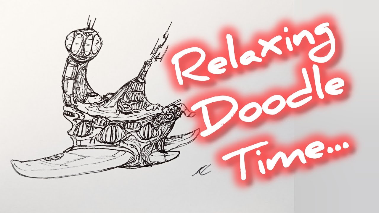 Relaxing Doodle Time... Fantasy Aircraft