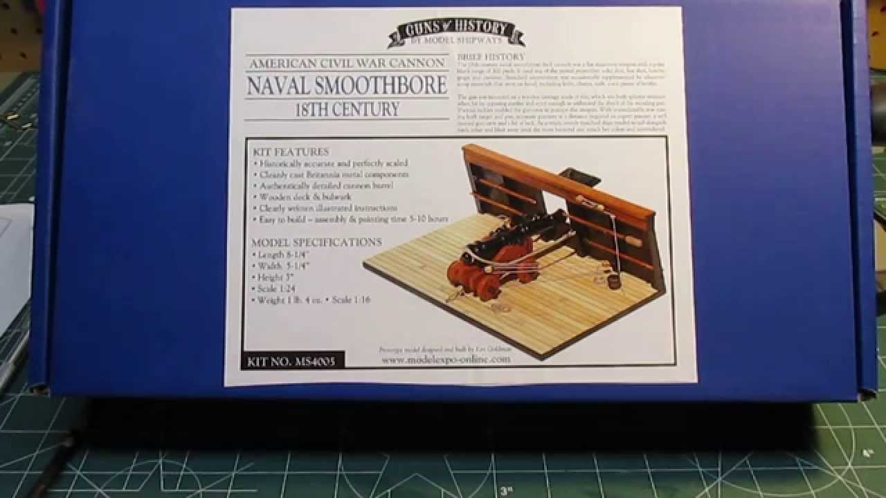 Model Shipways Guns of History Naval Smoothbore Cannon Kit Open Box Review